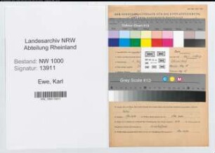 Entnazifizierung Karl Ewe, geb. 01.08.1919 (Postangest.)