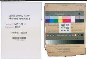 Entnazifizierung Rudolf Herbst , geb. 18.07.1901 (Sachverstaendiger)