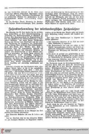 Jahresversammlung der württembergischen Zeichenlehrer