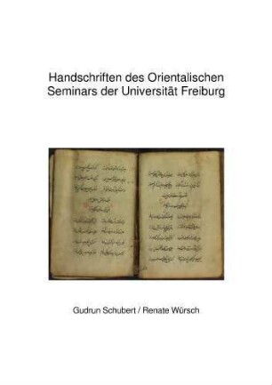 Handschriften des Orientalischen Seminars der Universität Freiburg