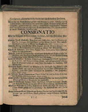 Consignatio