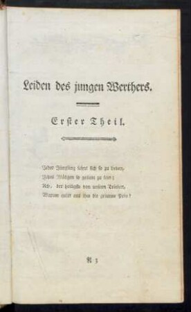 Leiden des jungen Werthers