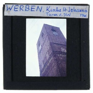 Werben (Elbe), St. Johannis : Südwestansicht Turm
