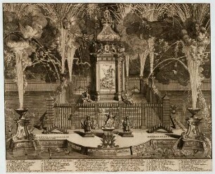 WHK 43 Pläne der Artillerie: Abbildung des Feuerwerks anlässlich des Friedens von Utrecht, 1713