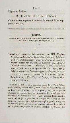 Bulletin.