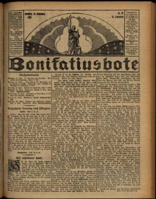 Erste Ausgabe vom Sonntag, den 16. September 1928.