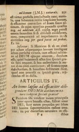 231-254, Articulus IV