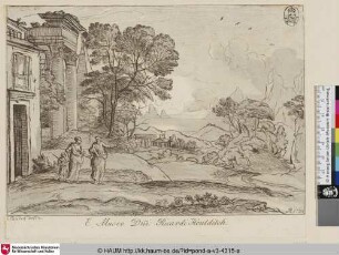 [Landschaft mit der Vertreibung Hagars; Le départ d'Agar]