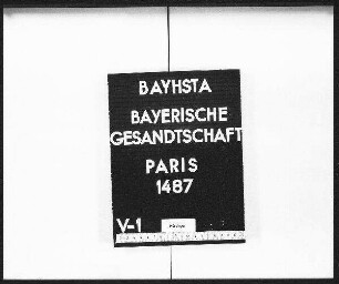 Politischer Schriftwechsel (früher Nachlaß Bray)