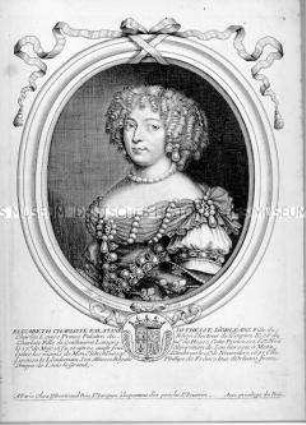 Porträt der Elisabeth Charlotte - Liselotte von der Pfalz