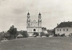 Vilnius. Missionarskirche Christi Himmelfahrt (1750-1756). Außenansicht von Südwest