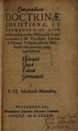 Compendium Doctrinae christianae