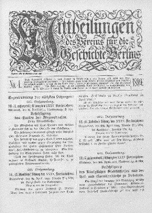 Tagesordnung der nächsten Sitzungen