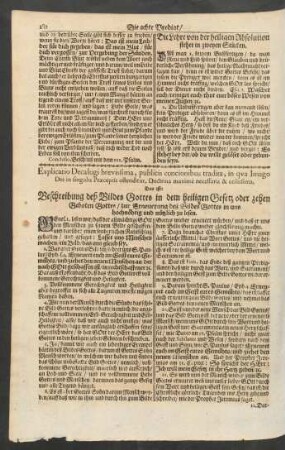 ... Beschreibung deß Bildes Gottes in dem heiligen Gesetz oder zehen Geboten Gottes ...