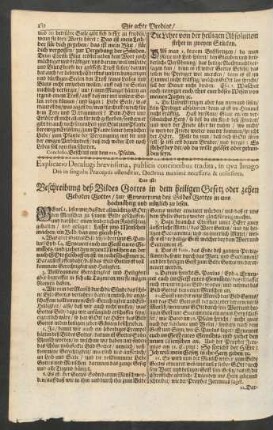 ... Beschreibung deß Bildes Gottes in dem heiligen Gesetz oder zehen Geboten Gottes ...