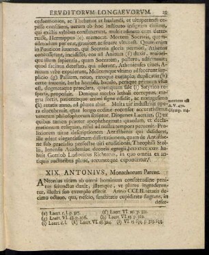 XIX. Antonius, Monachorum Parens