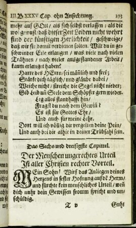 Das Sechs und dreisigste Capittel. - Das Vierzigste Capittel.