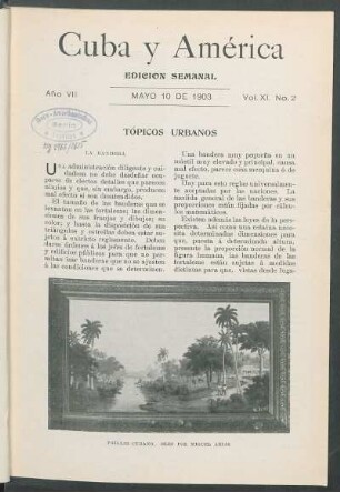 Paisaje cubano. [Cuadro]