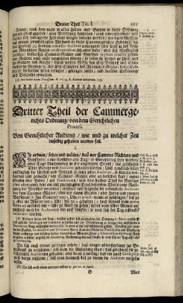 Dritter Theil der Cammergerichts Ordnung, von dem Gerichtlichen Process.