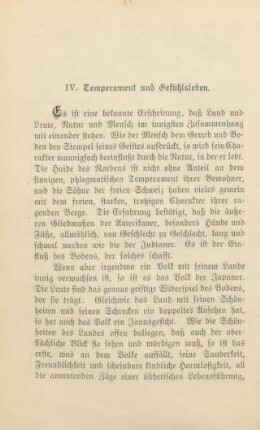 IV. Temperament und Gefühlsleben