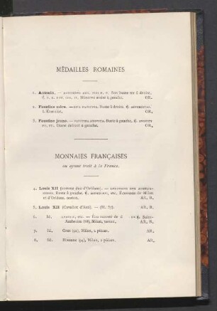 Médailles romaines