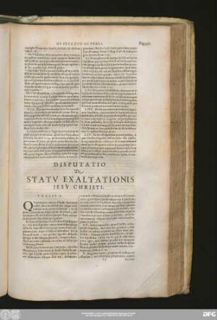 [VI.] Disputatio De Statu Exaltationis Iesu Christi.