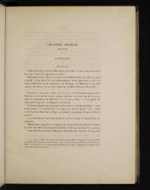 Chapitre premier. Espagne.