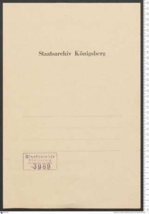 Hochmeister an Herzog Ernst von Österreich: item. Marienburg eodem.