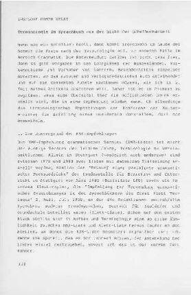 Terminologie im Sprachbuch aus der Sicht der Schulbucharbeit