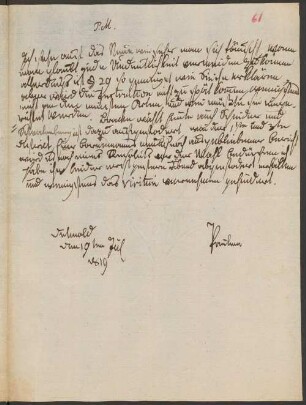 Brief von Pauline (Lippe, Fürstin) an Friedrich Simon Leopold Petri