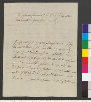 Brief von Quandt, Johann Gottlob von an Goethe, Johann Wolfgang von