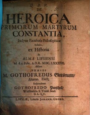 De heroica primorum martyrum constantia