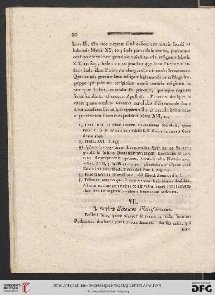 VII. 3. contra Scholam Pharisaeorum