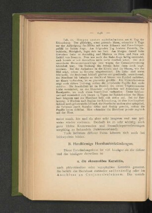 2. Die ekzematöse Keratitis.