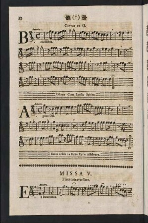 12-24, Missa V. Flauttotraversiere. - Missa VIII. Cornu ex D.