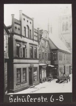 Schülerstraße. Detmold. Häuser 6-8, Haus Bauer. Sammlung Starke