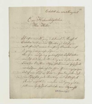 Brief von Dismas Bachmayr an Joseph Heller