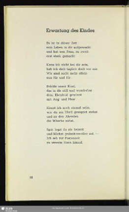 Erwartung des Kindes