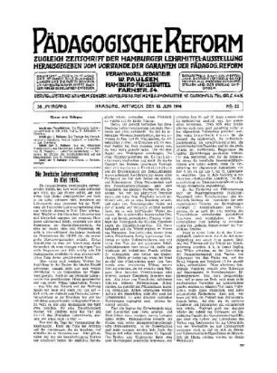 Die Deutsche Lehrerversammlung in Kiel 1914