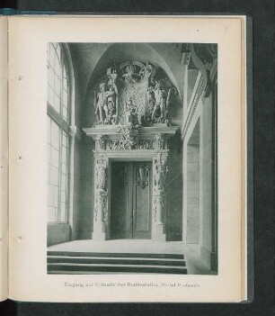 Eingang zur Vorhalle des Bundesraths, Portal Preussen