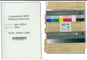 Entnazifizierung Johann Josef Kurth , geb. 24.03.1891 (Tierarzt)
