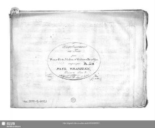 Divertissement en Trio pour Piano-Forte, Violon et Violoncelle obligés : Oeuvre 32. Livre [hs.: 3]