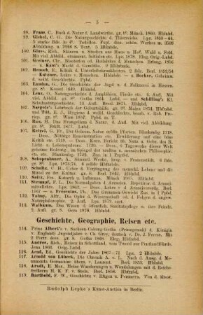 Geschichte, Geographie, Reisen etc.