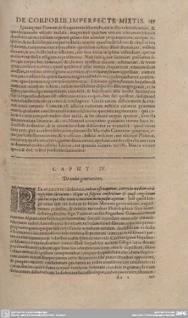 Caput IV. De nubis generatione.