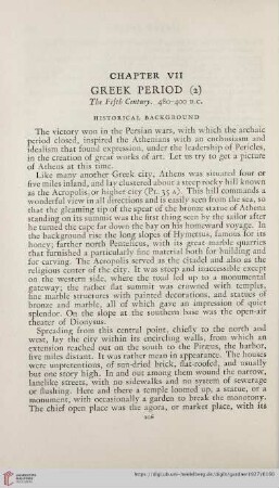 Chapter VII: Greek Period (2)