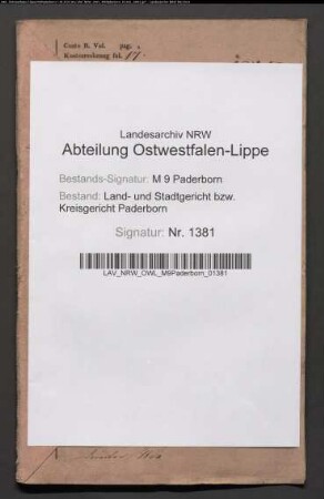 Erblasser: Kleine, Joseph: