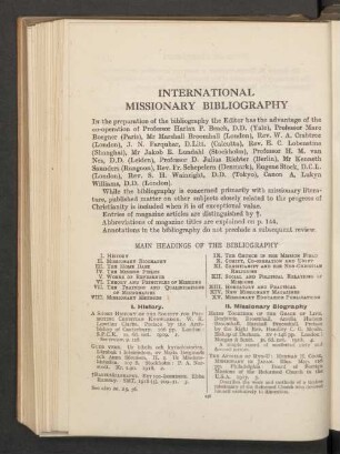 International missionary bibliography