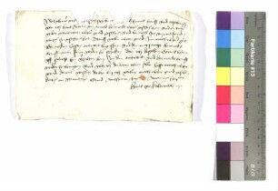 Brief Hans von Kaltental an Hohenlohe.