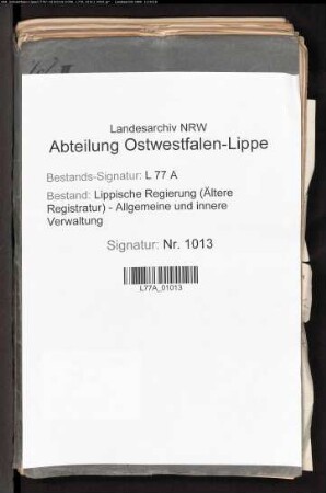 Anstellung der Amtmänner, Amtsschreiber und Rendanten beim Amt Schieder, sp. Reparaturen am ehem. Amtshaus zu Schieder und dessen Verkauf, Bd. 2