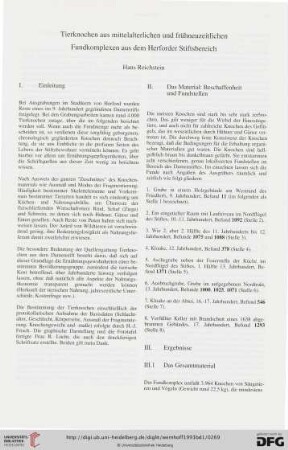 Tierknochen aus mittelalterlichen und frühneuzeitlichen Fundkomplexen aus dem Herforder Stiftsbereich